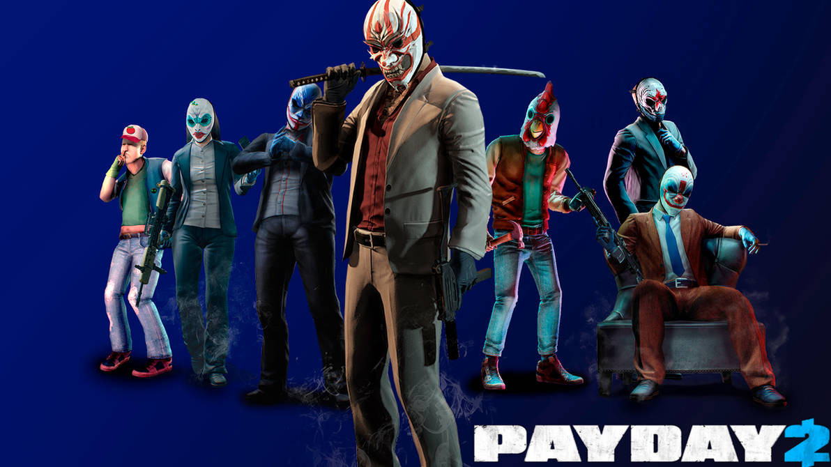 Payday 2 длс. Пейдей 2. Персонажи Пэй Дэй 2. Payday 2 вся команда.