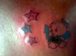 angel star  tattoo  color