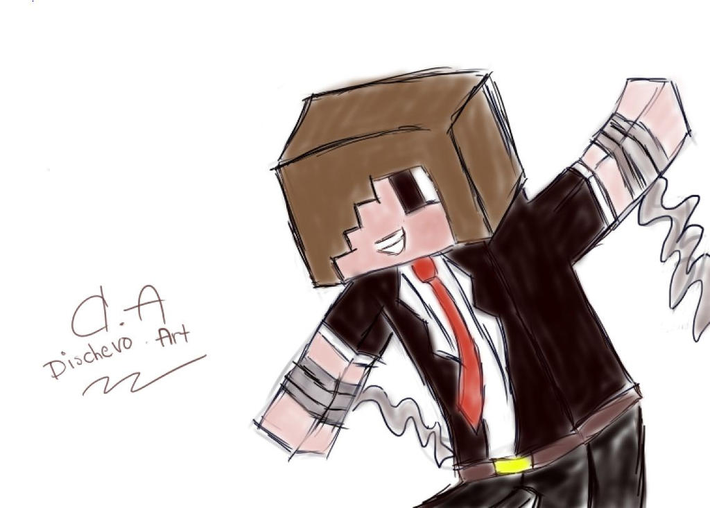 A Basic Minecraft Character Sketch by DischevoArt on DeviantArt