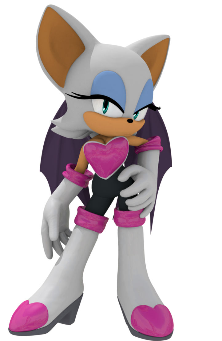 Rouge The Bat ~ Sonic Generations render by MissRougeTheBatty on DeviantArt