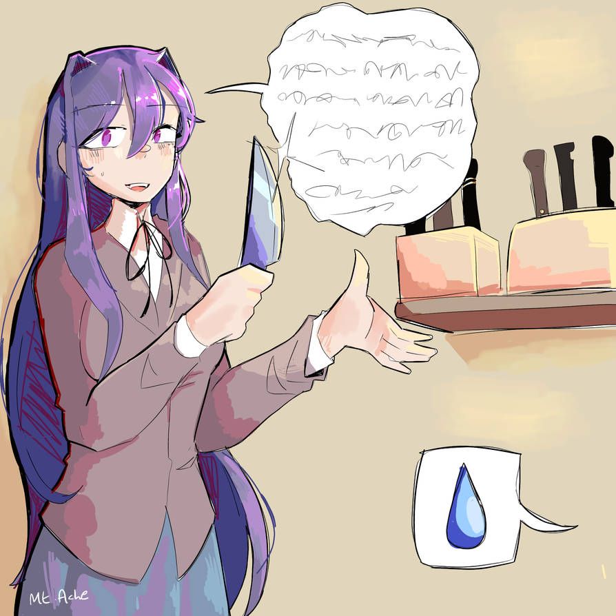 Yuri Straight Razor Yuri is talking about her knife collection by Thigh0191 on DeviantArt