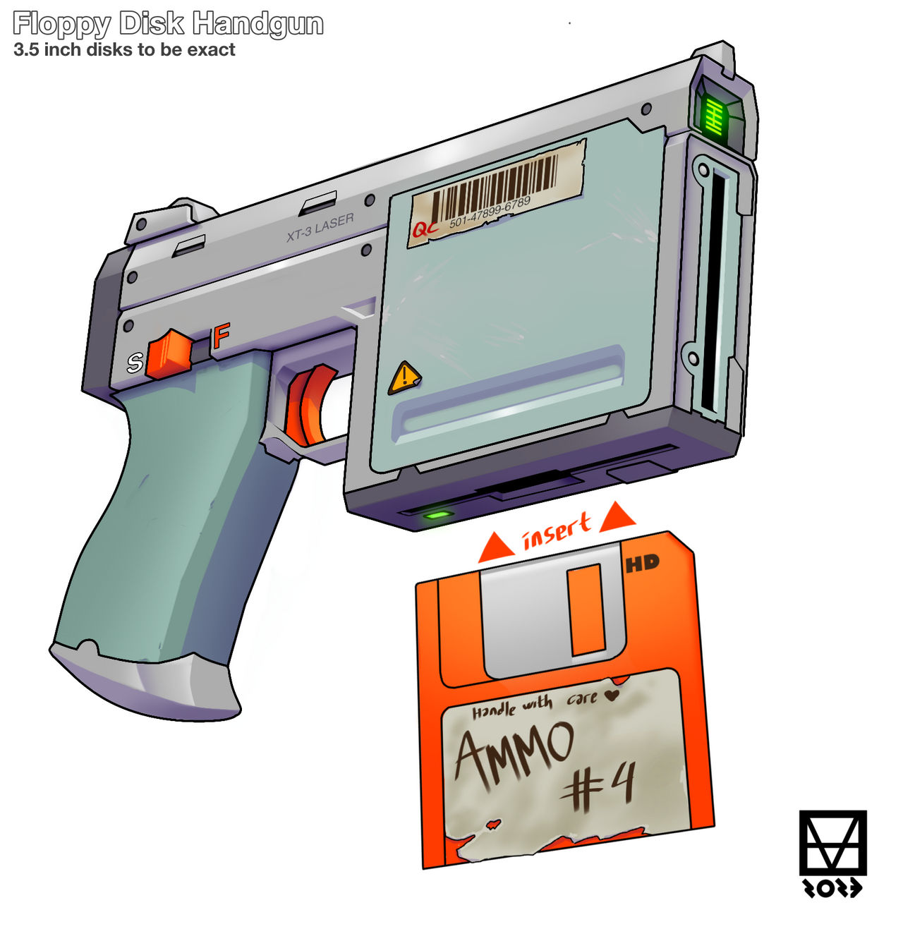 FLOPPY DISK HANDGUN by 1698marvel on DeviantArt