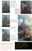 Castle drawing process