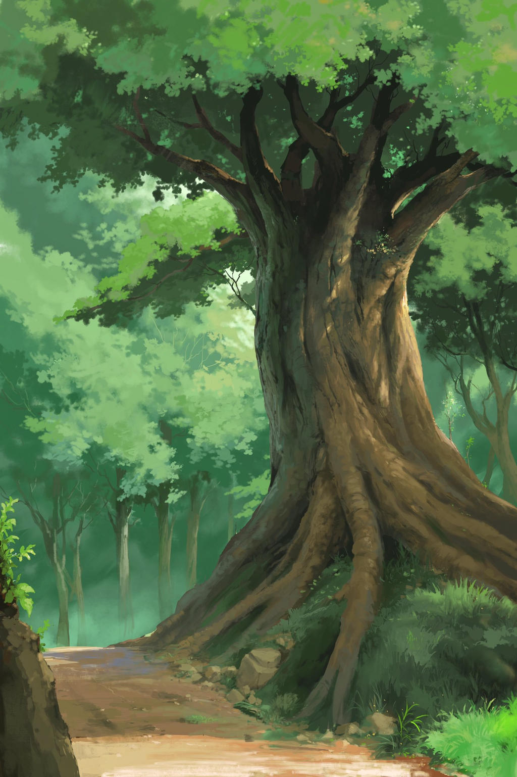 Jilli Tree jhibli style (tree) by artcobain on DeviantArt