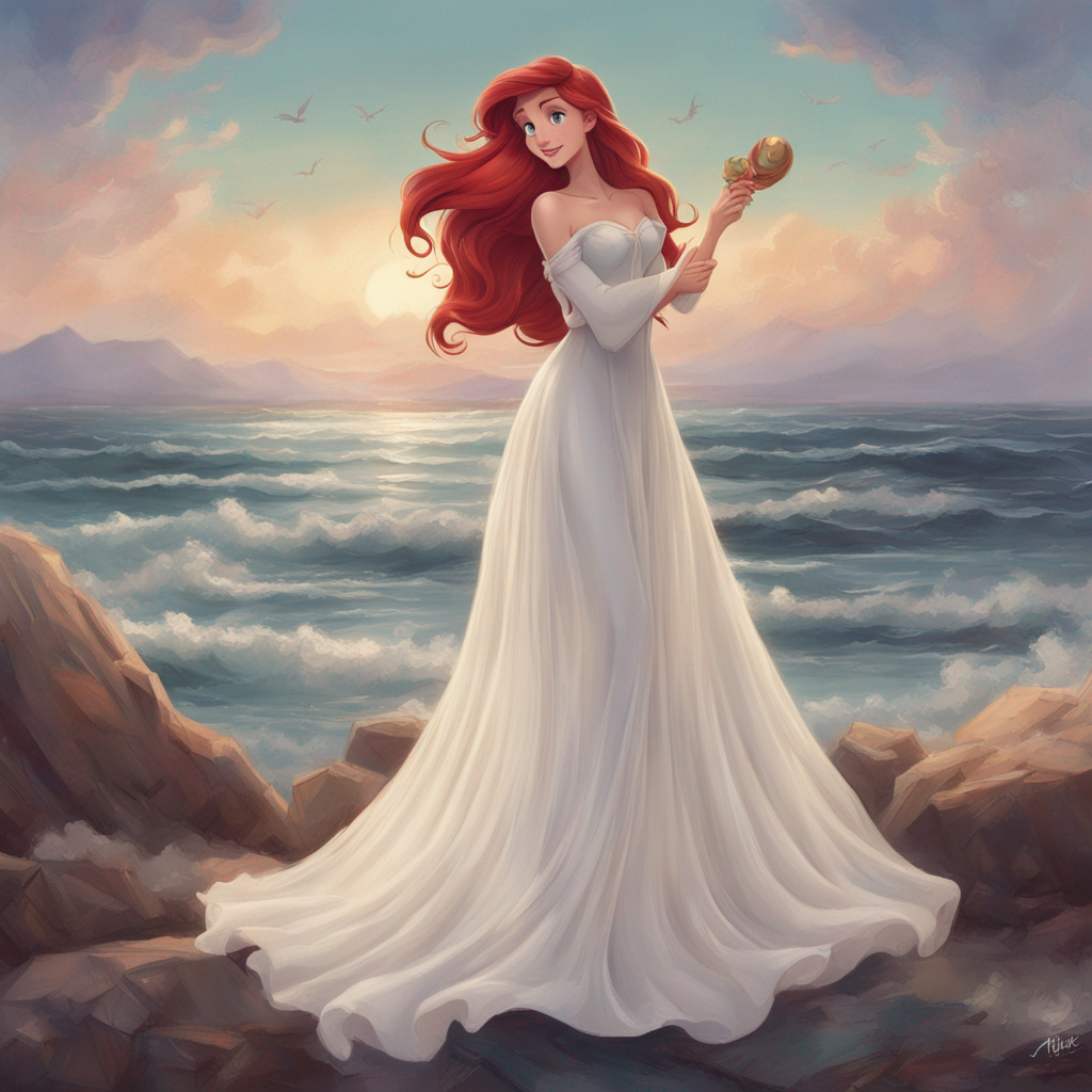 ariel little mermaid white dress Disney Parks Exclusive - The Little Mermaid Ariel Bride Doll White Wedding Dress