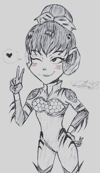 Vvaa4 Deviantart Love, D.VA by vaness96 on DeviantArt