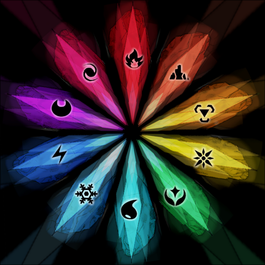 Elemental Crystals by EmmanxGaGa on DeviantArt