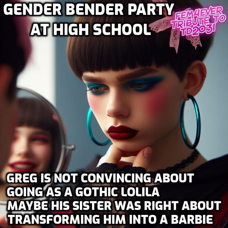 Gender Bender Riddler FEM4FOREVER: Gender bender party at High School by beingandrissa on ...