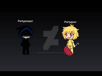 Humanized Partygoer and Partypooper