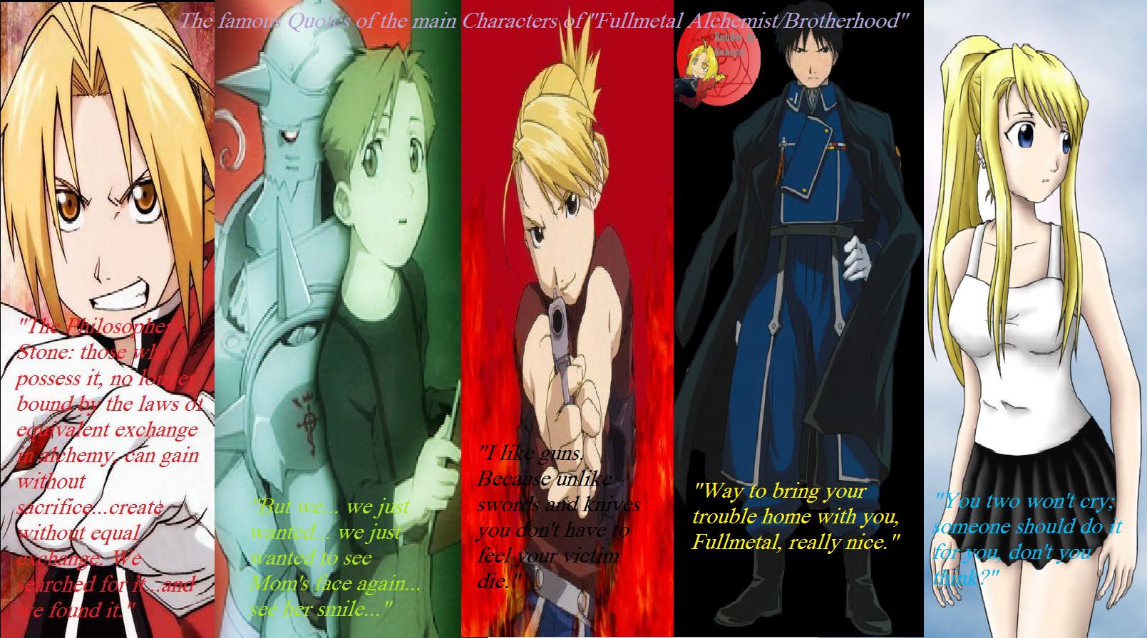 The famous Quotes from 'Fullmetal Alchemist' Saga by AnimeXGhost13 on  DeviantArt