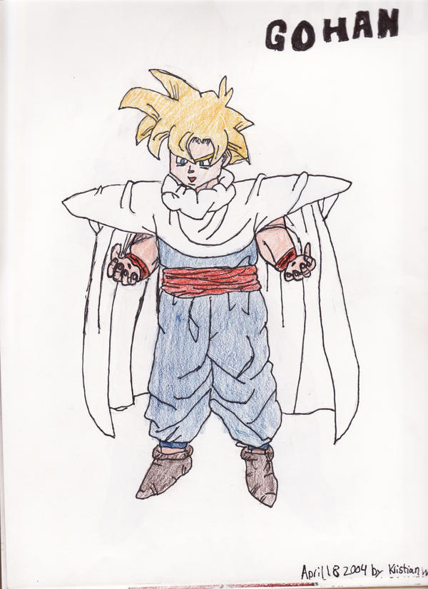 Gohan Writing Gohan by phoenix52513 on DeviantArt