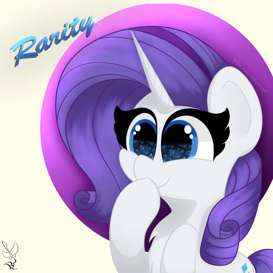 Puffed Rarity Deviantart Rarity by DaftRamms on DeviantArt