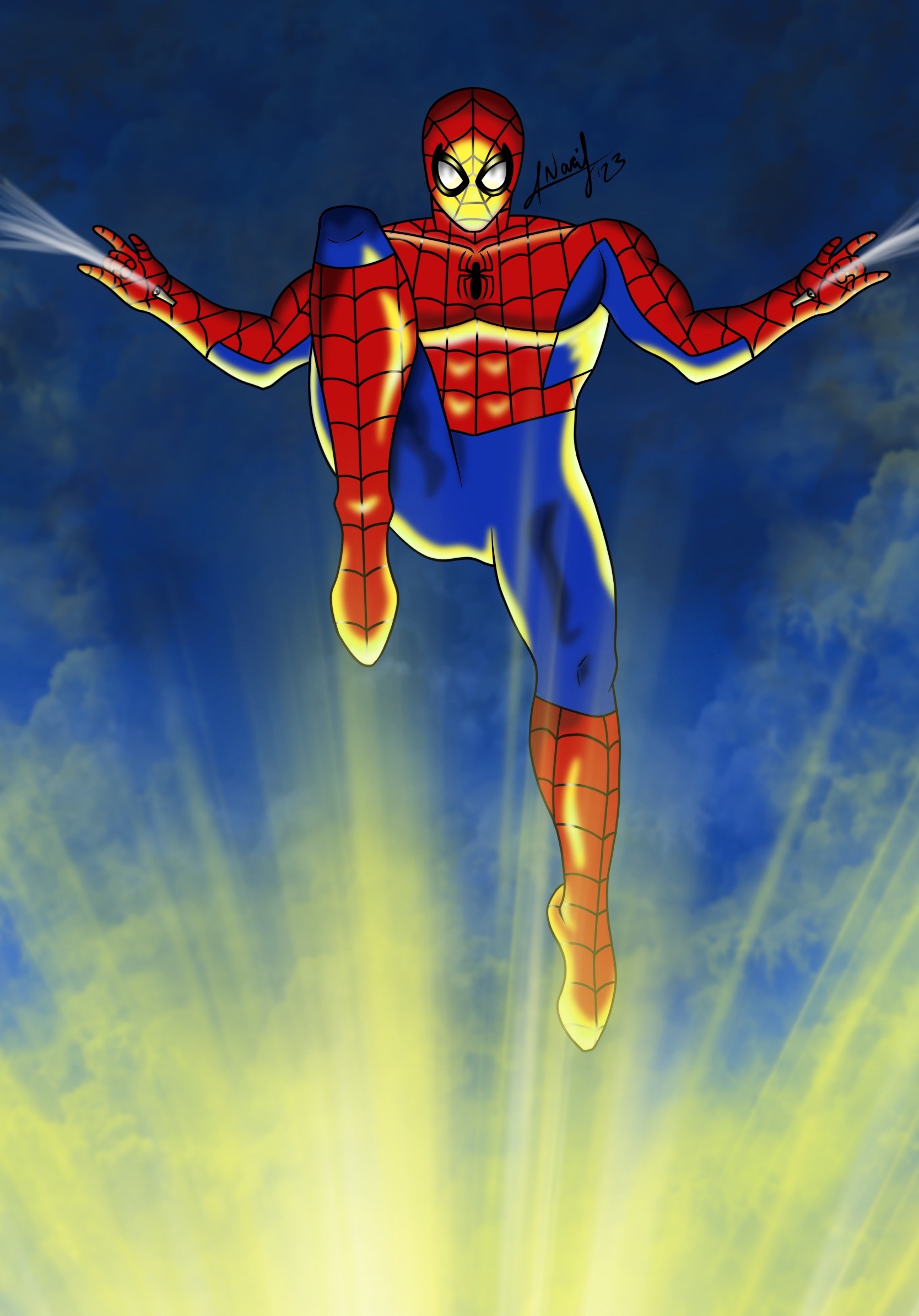 Web Head Colour In Web-head by NeiArtt on DeviantArt