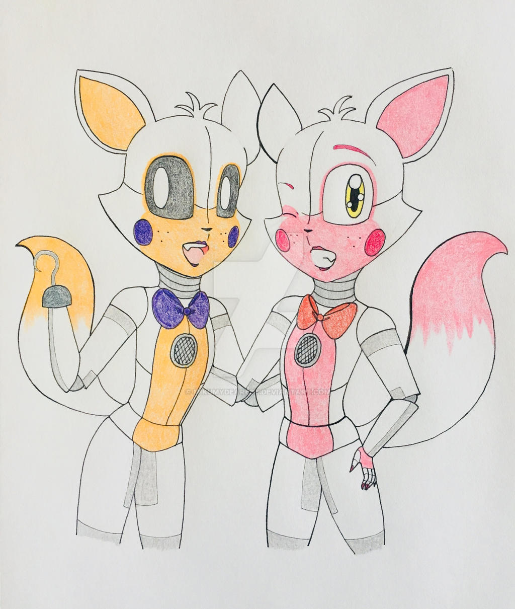 Funtime Foxy and Funtime Lolbit by FTThienAn on DeviantArt