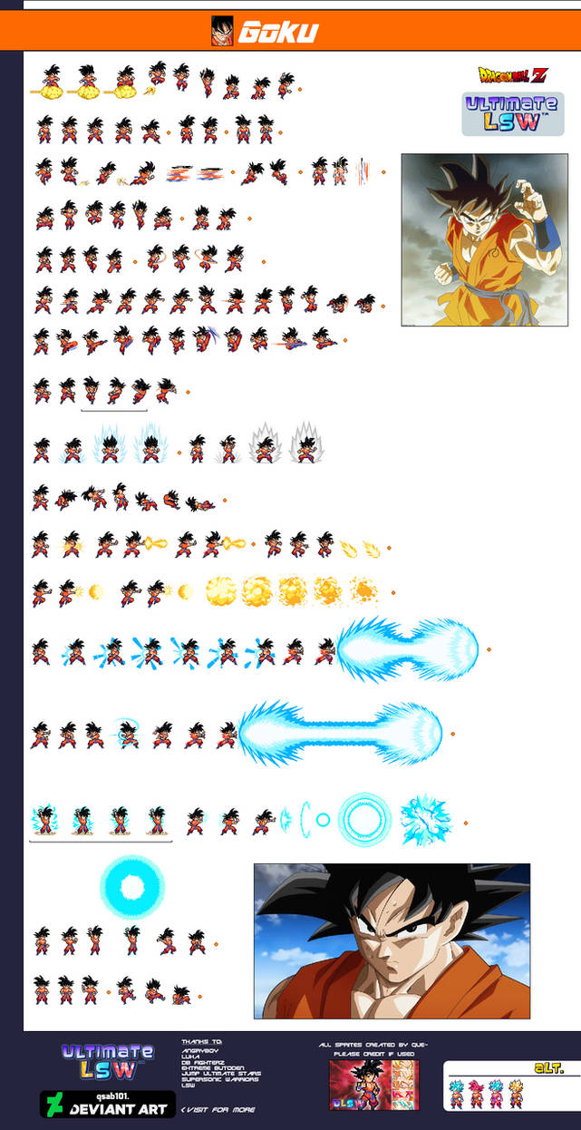 Base Goku Whis Gi - ULSW Sprite Sheet by SonGoku0911 on DeviantArt