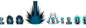 Super Saiyan Blue Evil Vegeta Transformation- ULSW