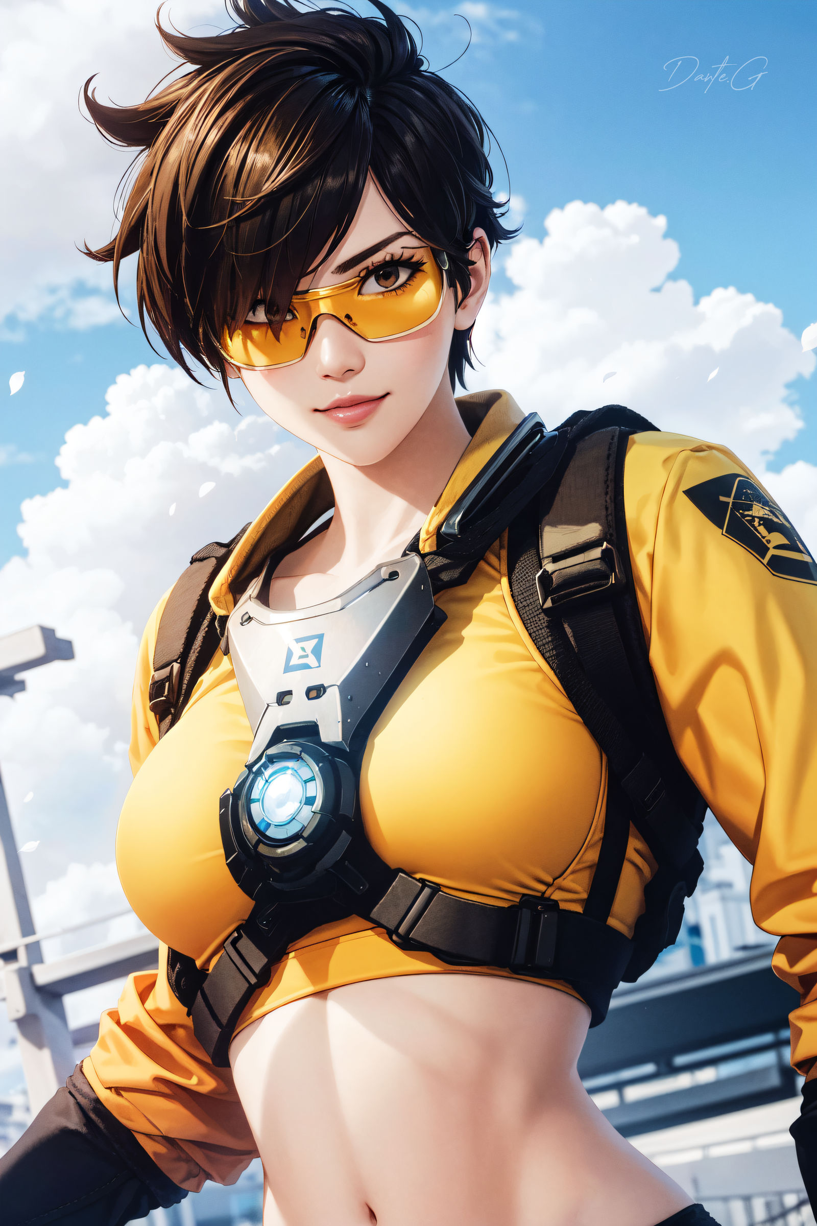 Tracer from Overwatch by Dantegonist on DeviantArt