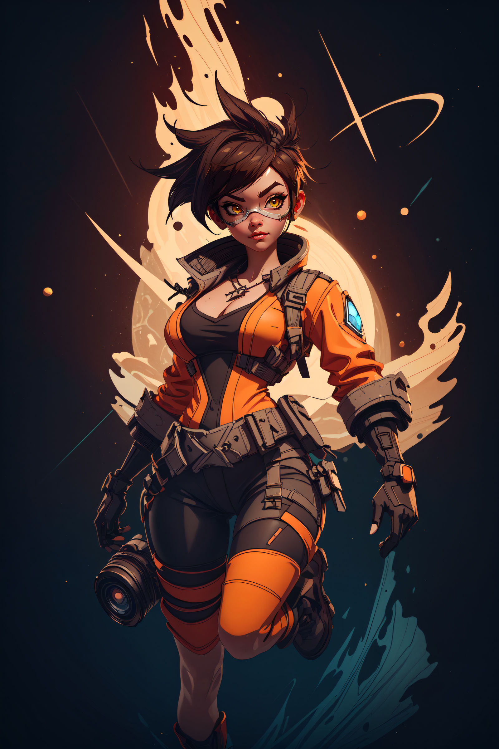 Overwatch tracer, Character art, Tracer art