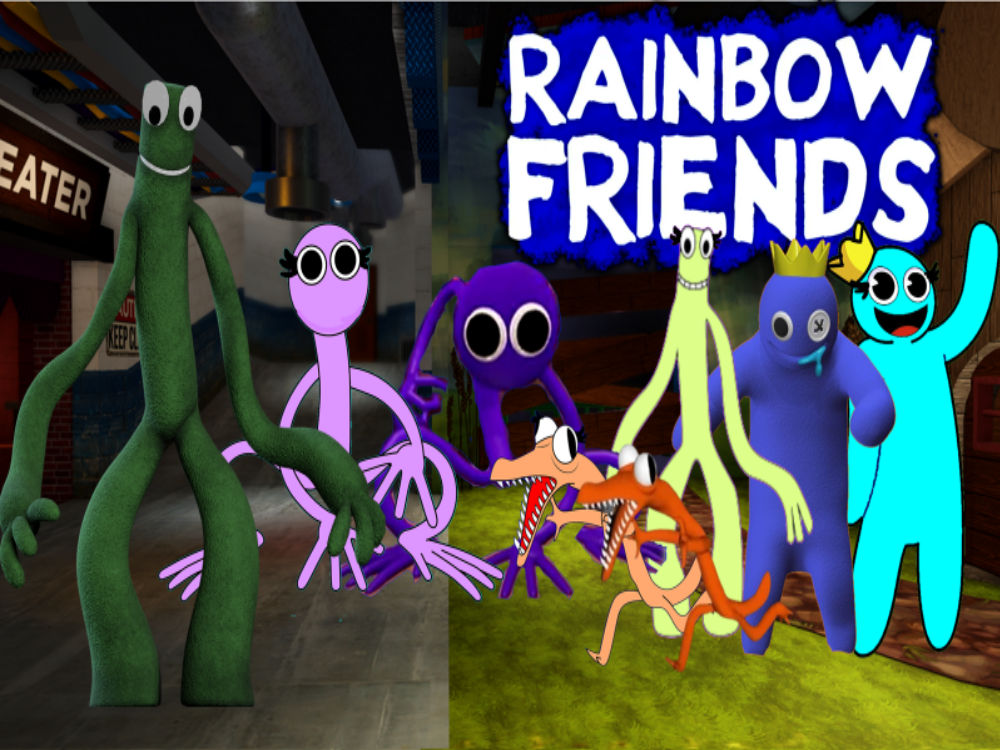 Rainbow Friend Green in 2023  Spongebob birthday, Banana splits cartoon,  Rainbow