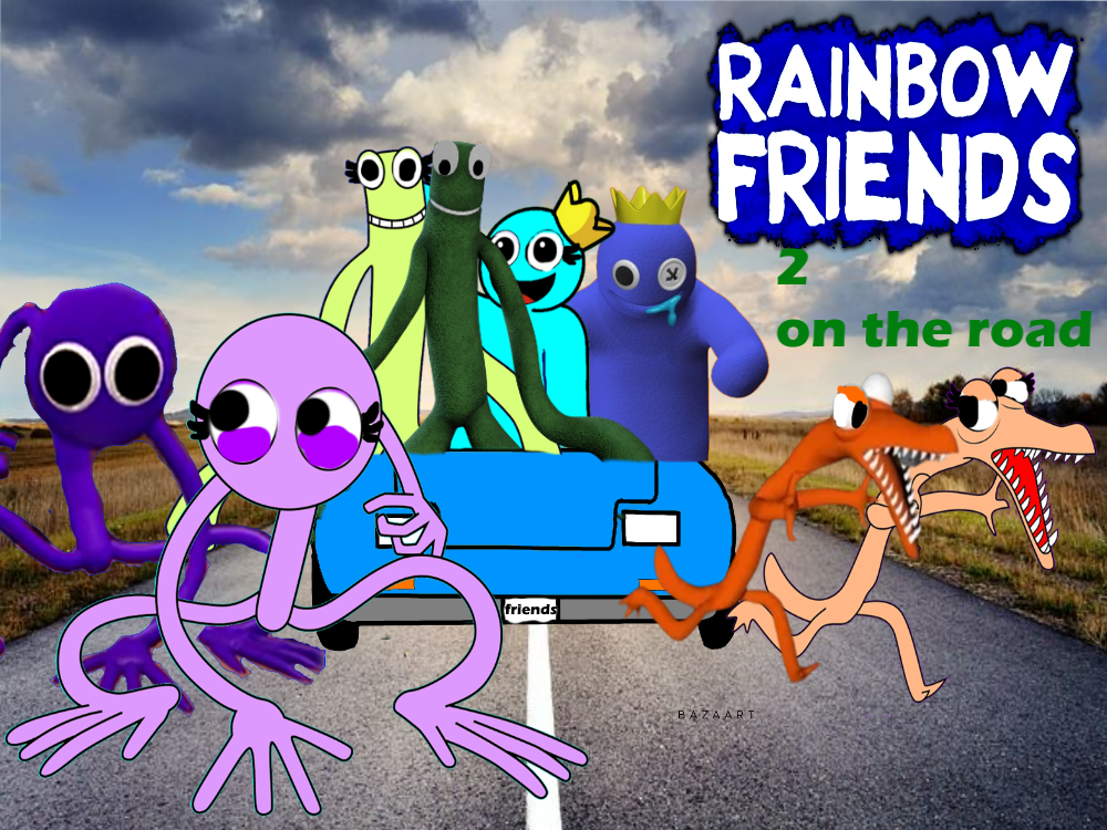 Rainbow friends 2 on the road(read the description by TLKfan2008 on  DeviantArt