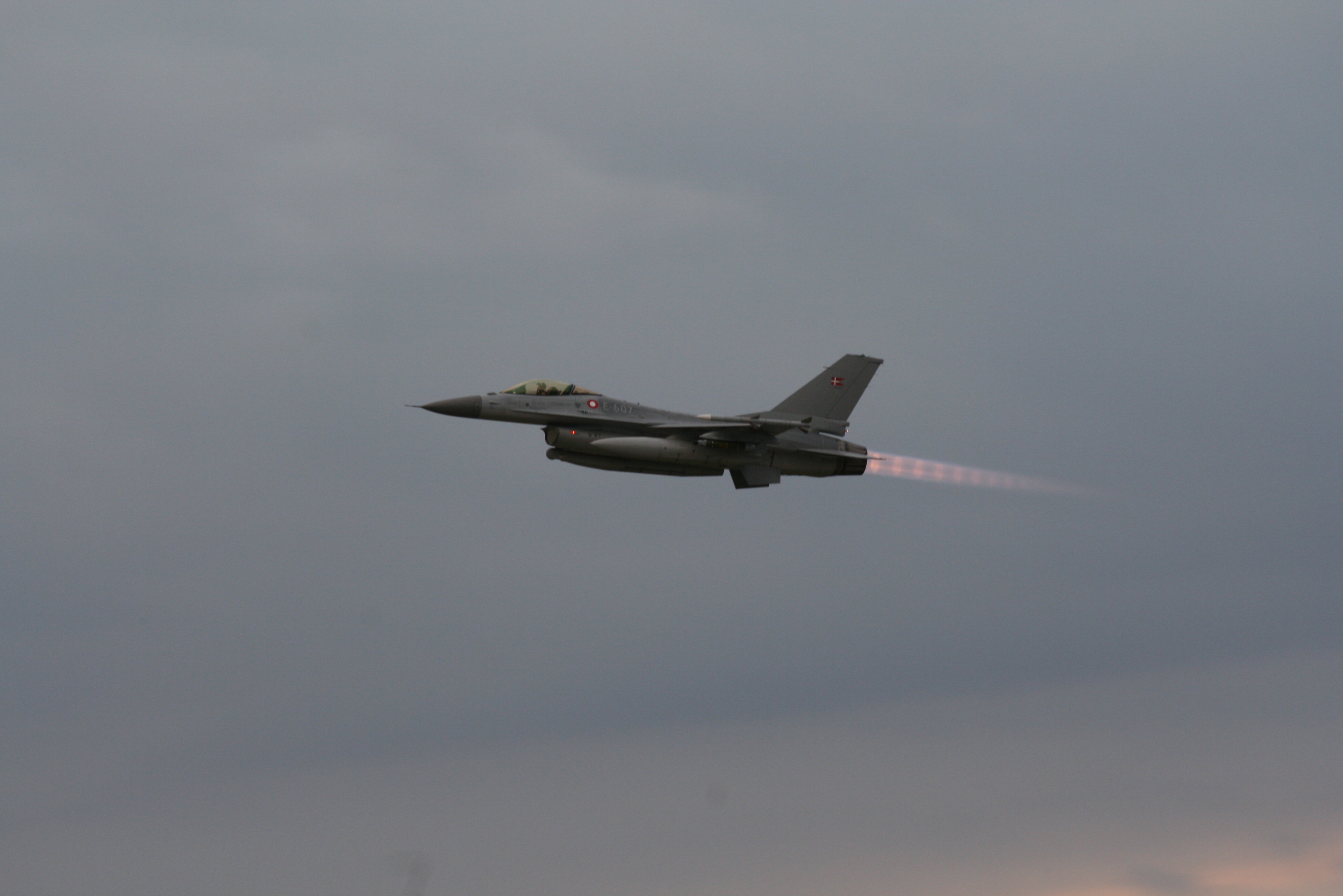 F 16 for full afterburner. 2 of 2