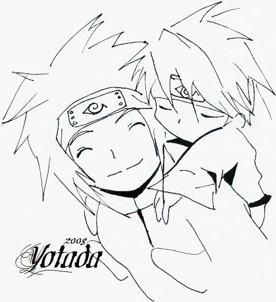 Piggy Back - Minato and Kakash