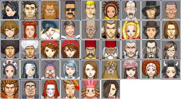 PW: Ace Attorney Char. Mugshots