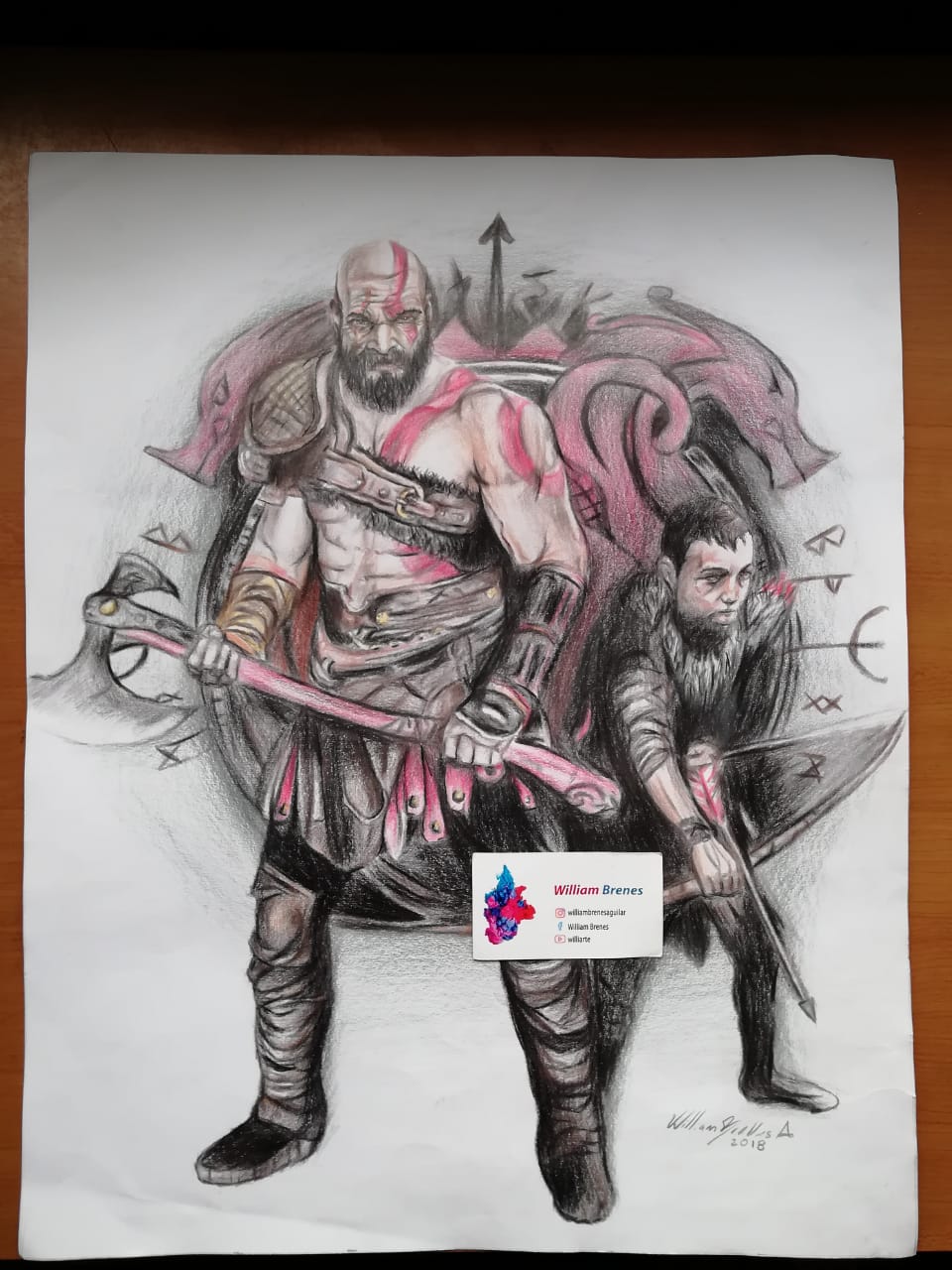 God of War, Kratos and son by Williarte on DeviantArt