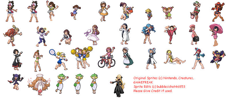 Barefoot Trainers Sprite Edits by bubbles46853 on DeviantArt.