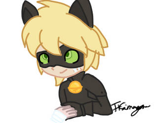 Chat Noir grin challenge entry