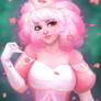 Pink Diamond/Rose Quartz Hybrid