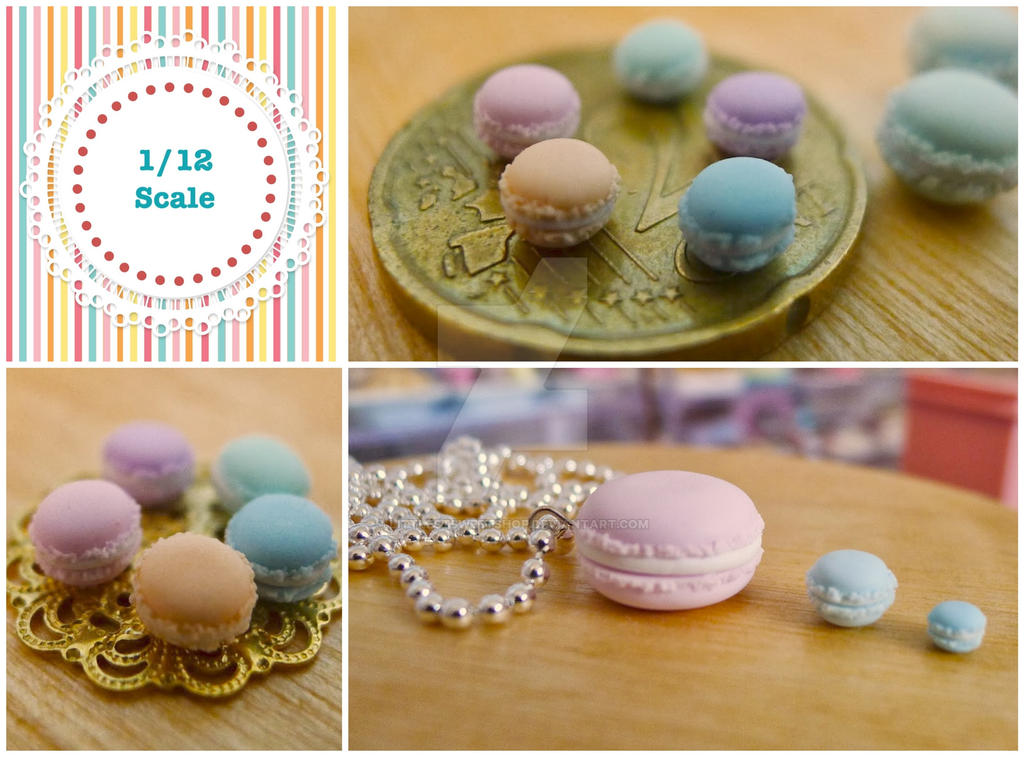 1/12 scale macarons