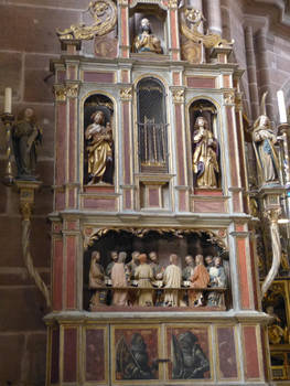 The altars of the Church of St. Lorenz Nuremberg