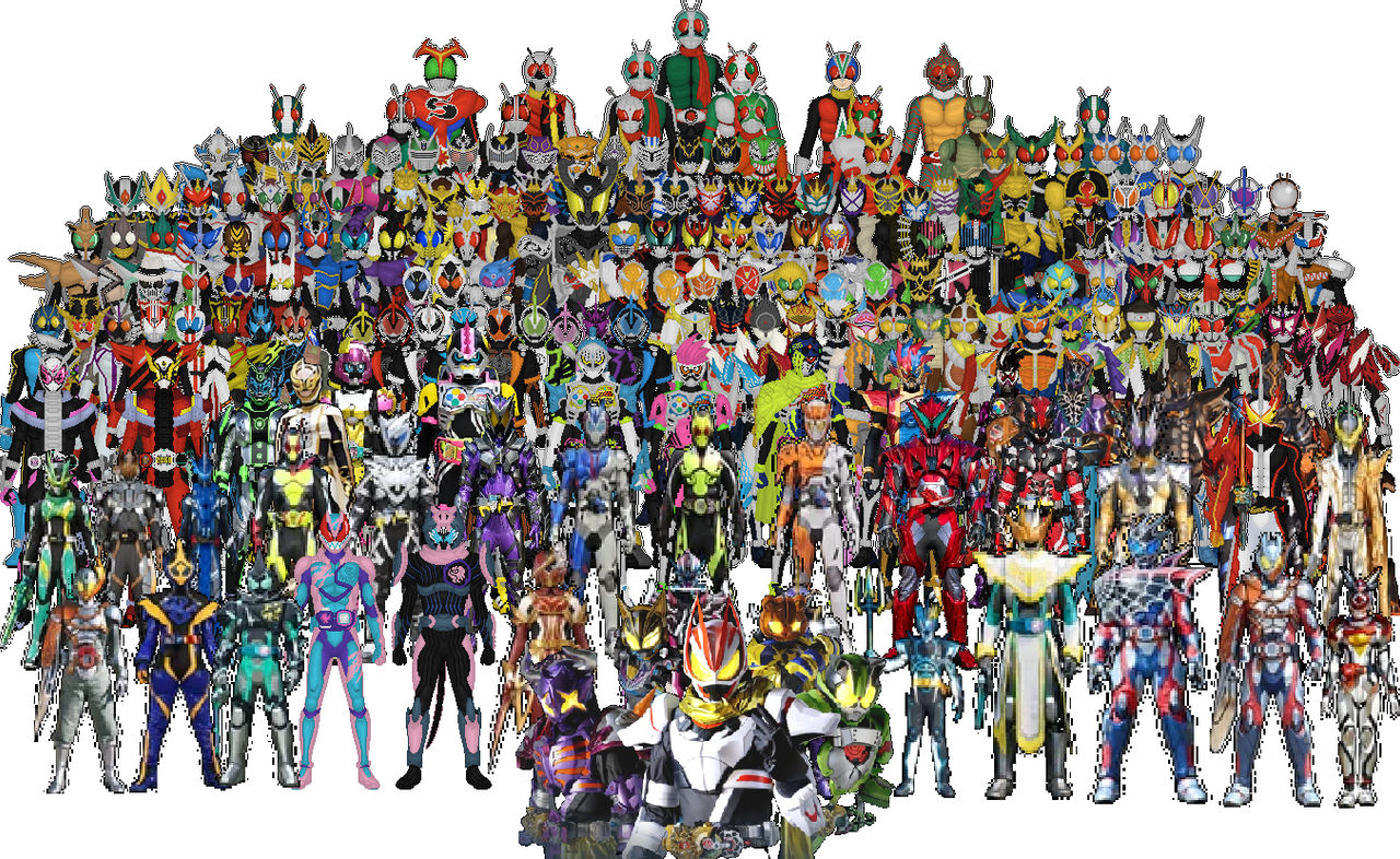 All of Kamen Riders (updated ver) by Luxaloverzy on DeviantArt