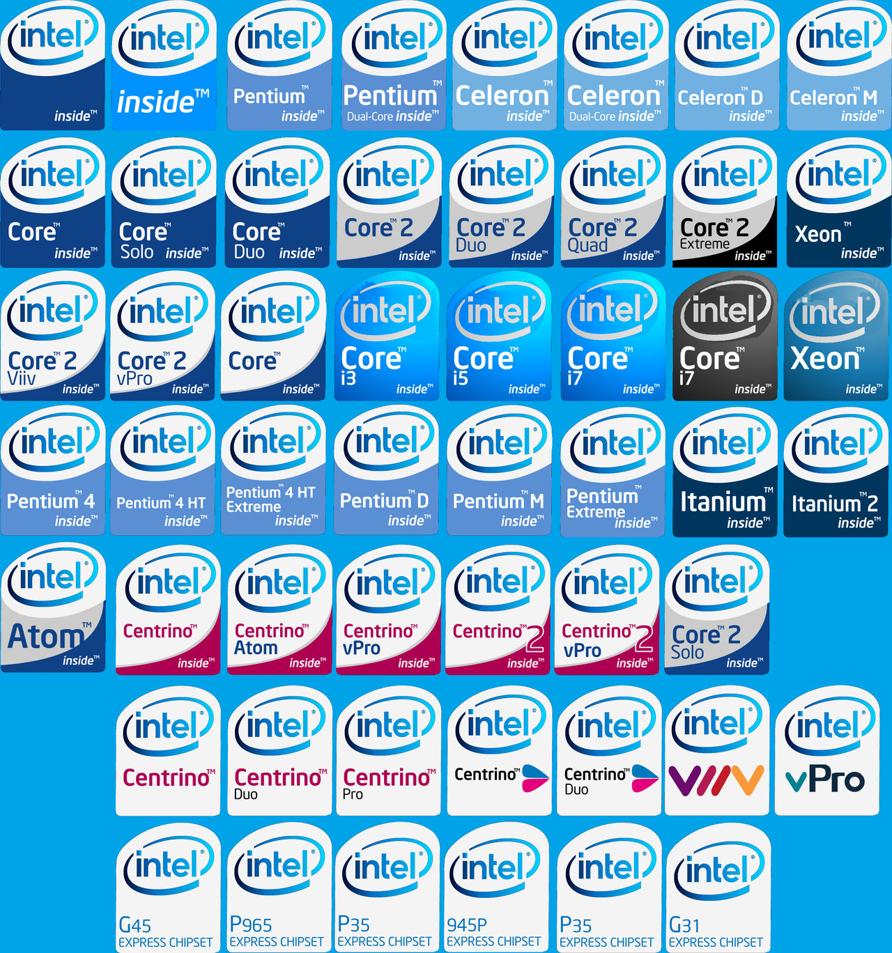 My Intel New Stickers by Luxaloverzy on DeviantArt