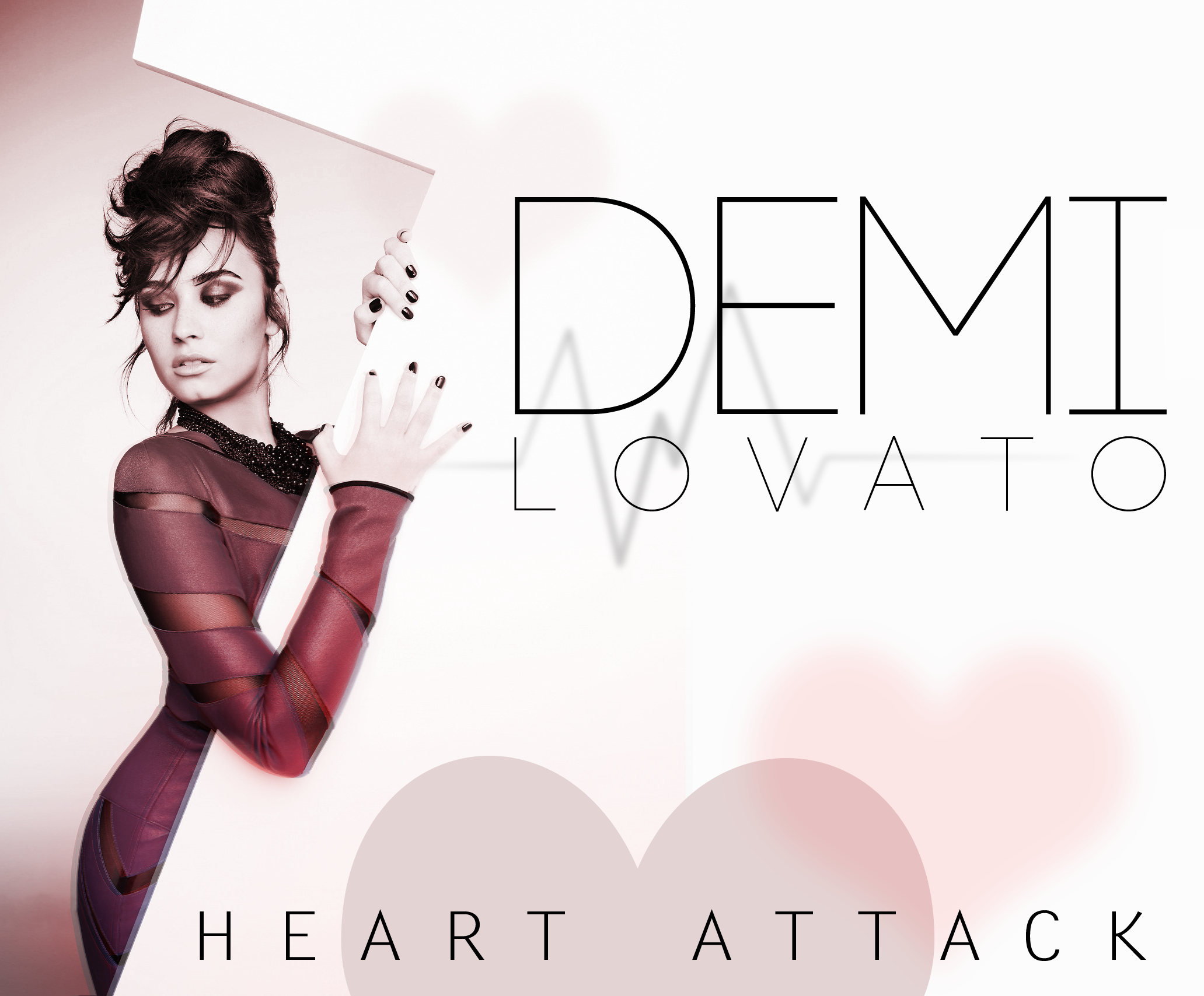 Wallpaper Demi Lovato Heart Attack By Mersonjl On Deviantart