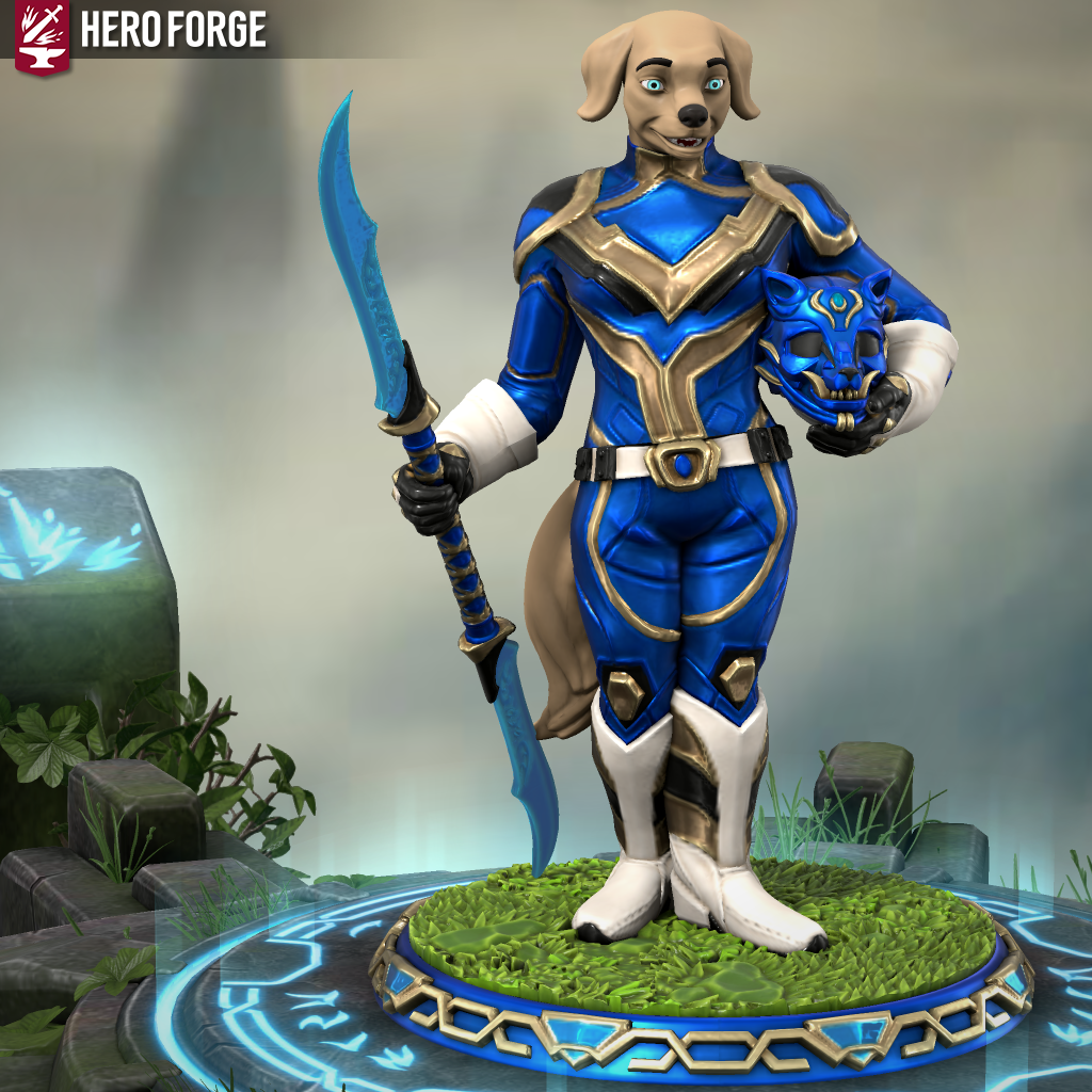 Kitsune Power Ranger (Jake the Blue Kitsune Force Power Ranger) by BlazeAnime2021 on DeviantArt