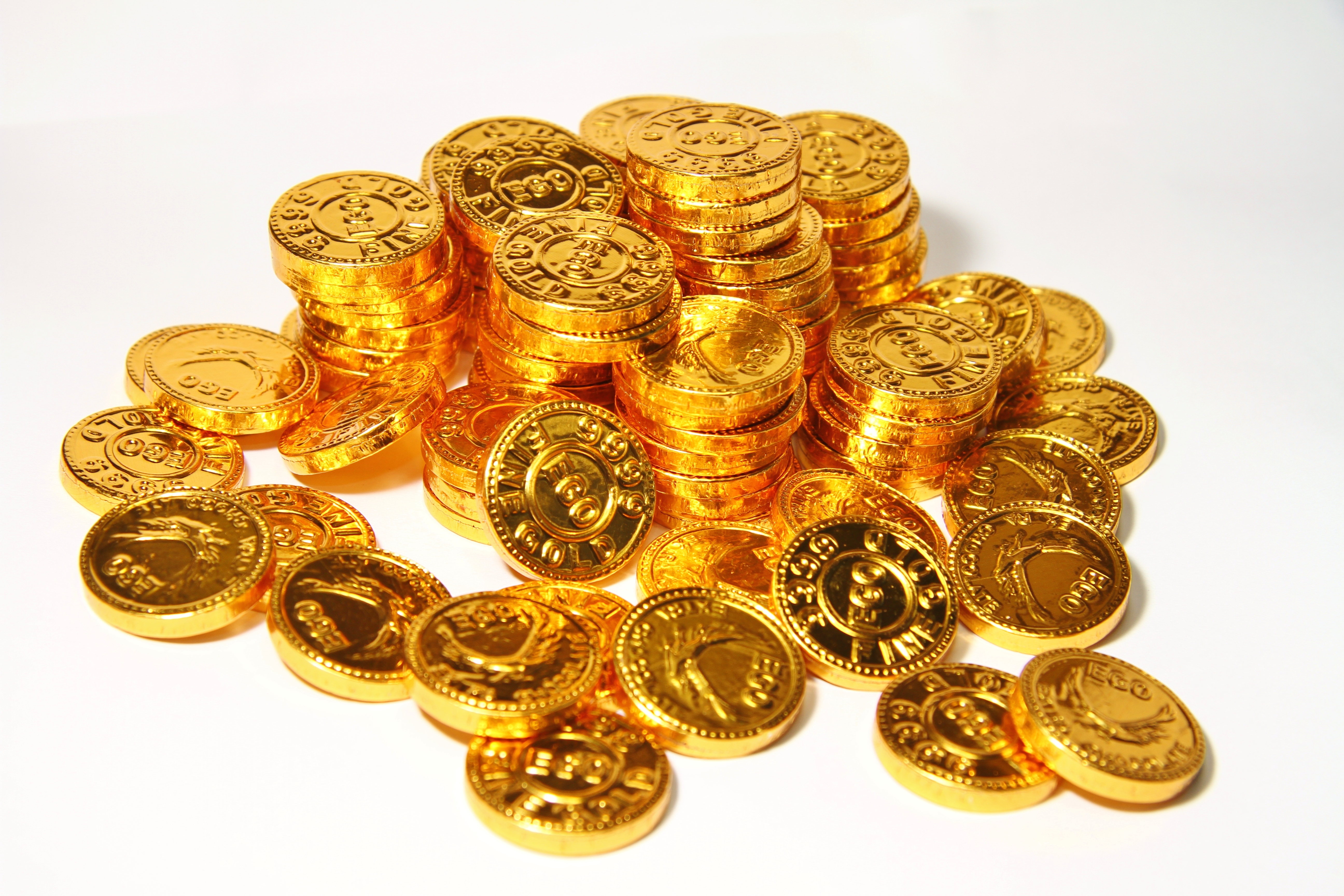 Pile Of Gold Coins Multicolored Graphics Stack Of Gold Chocolate Coins By D...