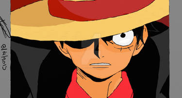 monkey D. Luffy colored