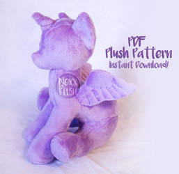 Sitting Pony PDF Plush Pattern