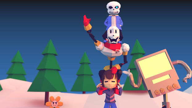 Low poly Undertale