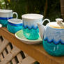 Beach Themed Coffee Set