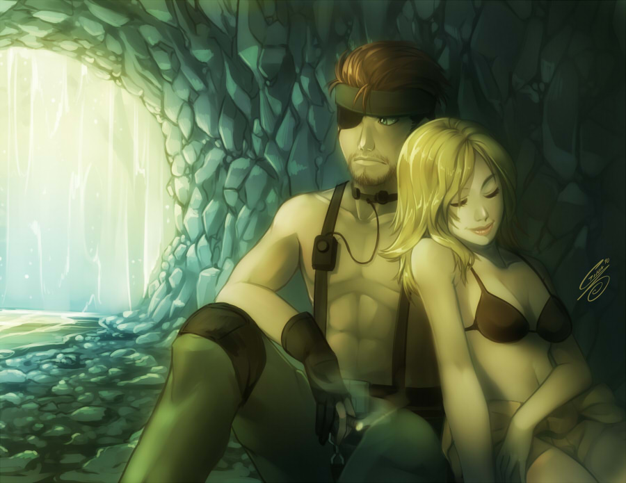 MGS3: Behind the waterfall