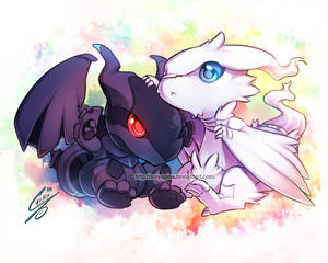 Reshiram-Zekrom Chibis