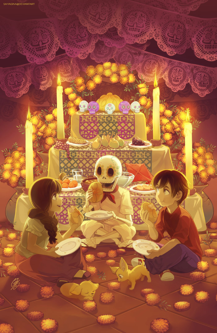 Ethereal Artbook - Calaverita Fiestera by SaiyaGina