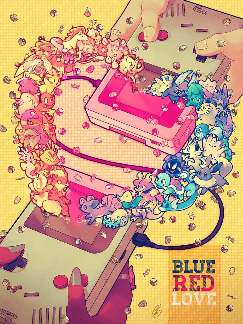 Blue Red LOVE by SaiyaGina