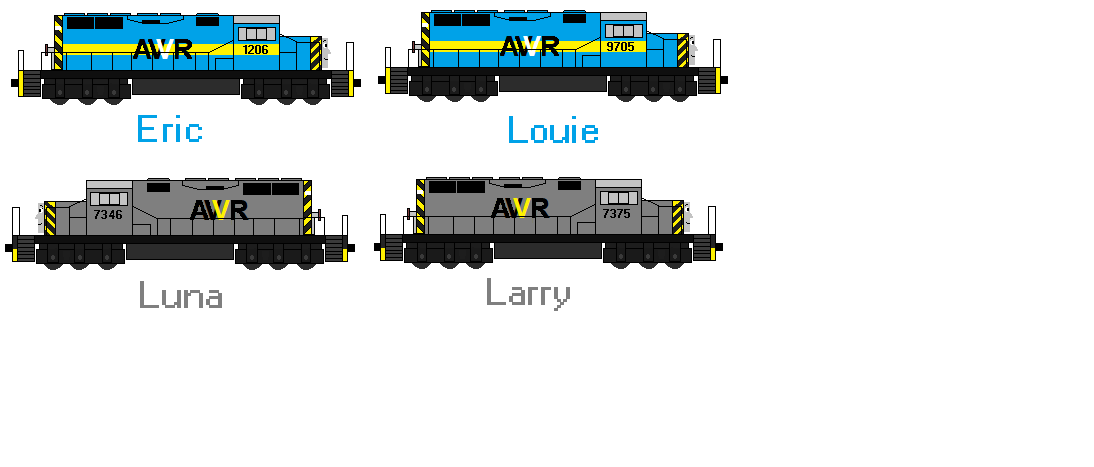 Awvr 2002 AWVR SD40-2 engines fanmade TTTE characters by tttelover on DeviantArt