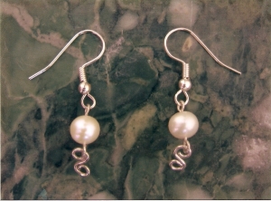 Pearl earrings