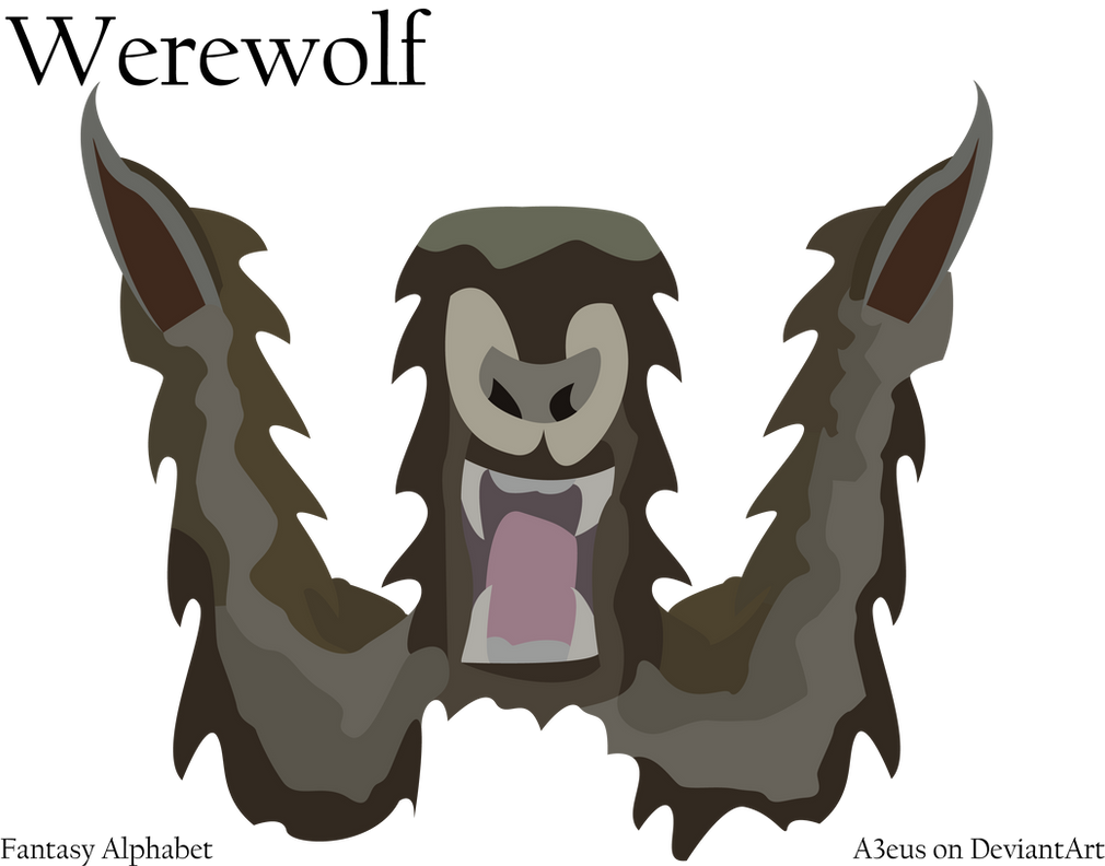 Fantasy Alphabet: Werewolf by A3eus on DeviantArt