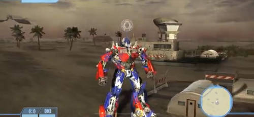 Optimus Prime in the desert